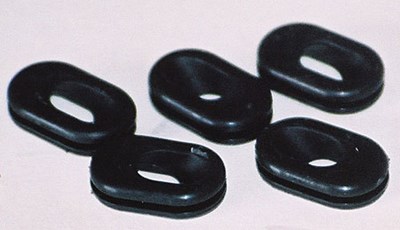 Custom Rubber Grommet with Angled Thru-Hole