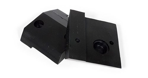 Molded Rubber Bumpers with Metal Reinforcement
